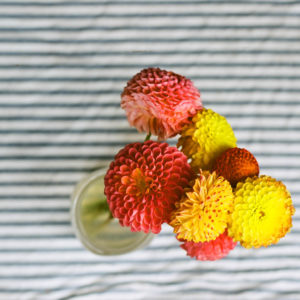 Fresh flowers and Preserved Fruit